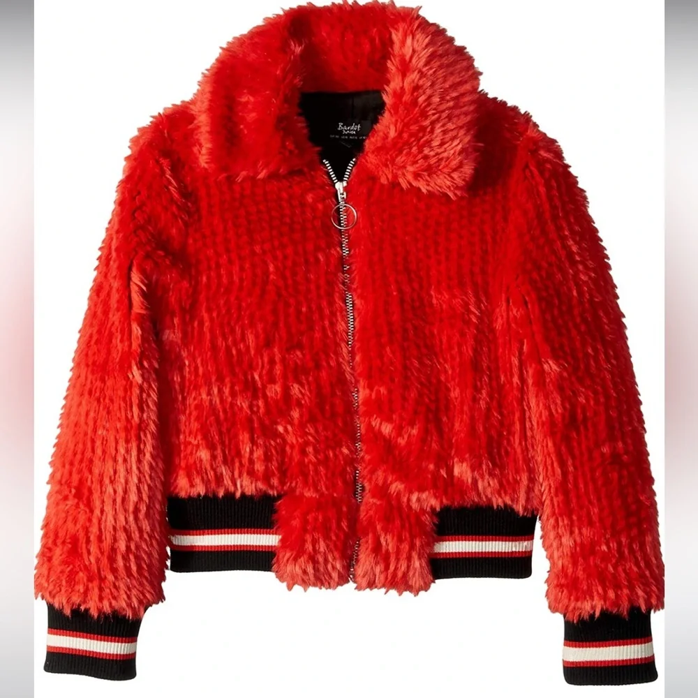 Bardot Junior Girl's Queenie BomberJacket (Big Kids) Size 14 NWT Bloomingdale’s - Picture 2 of 8